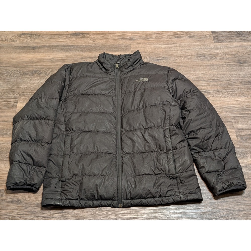The North Face Aconcagua 550 Down Puffer Jacket Mens XL Black Full Zip Gorpcore